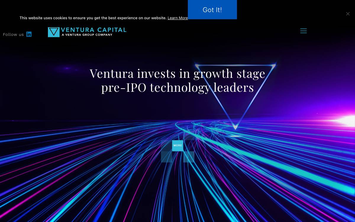 Ventura Capital website preview