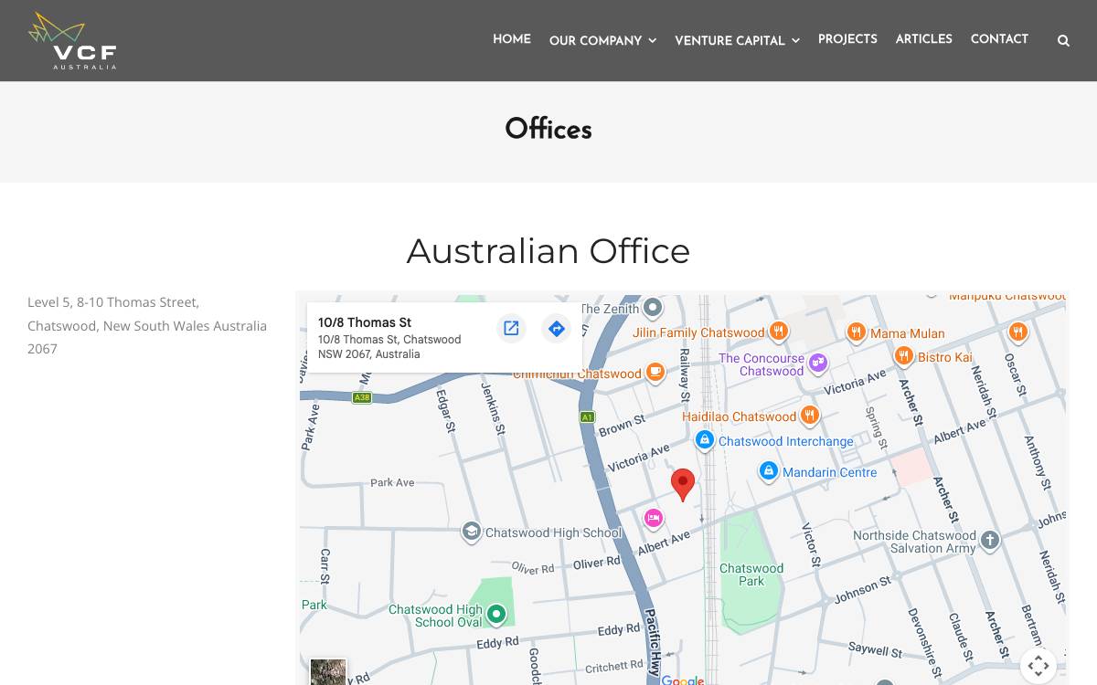 Venture Capital Fund Australia website preview