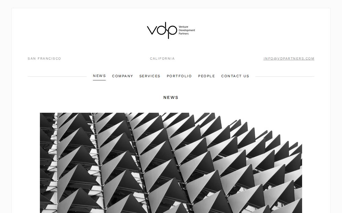 Venture Development Partners website preview