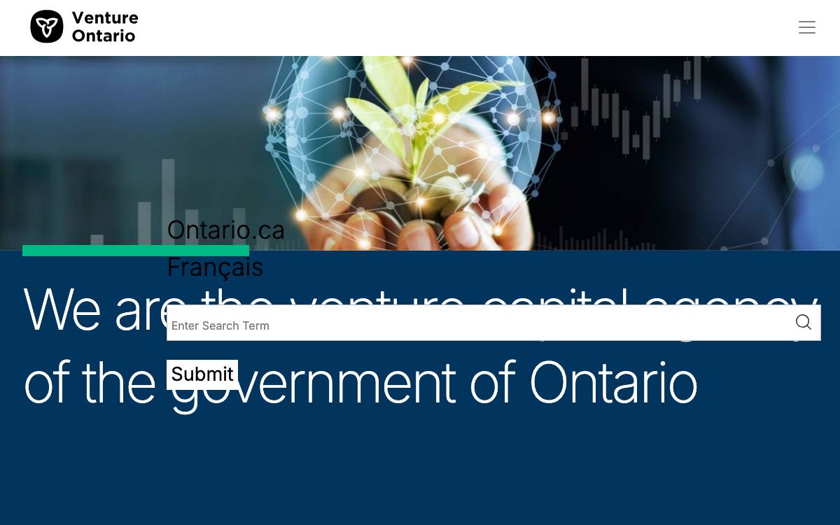 Venture Ontario website preview