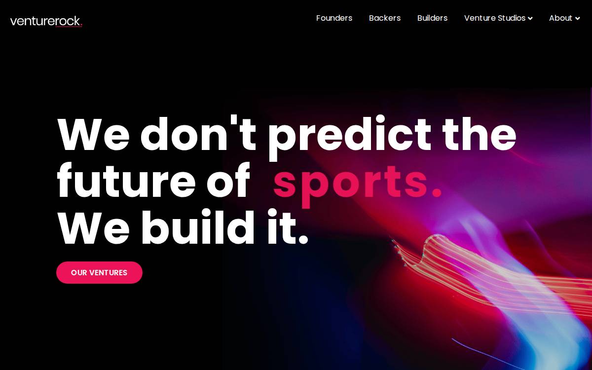 Venture Rock website preview