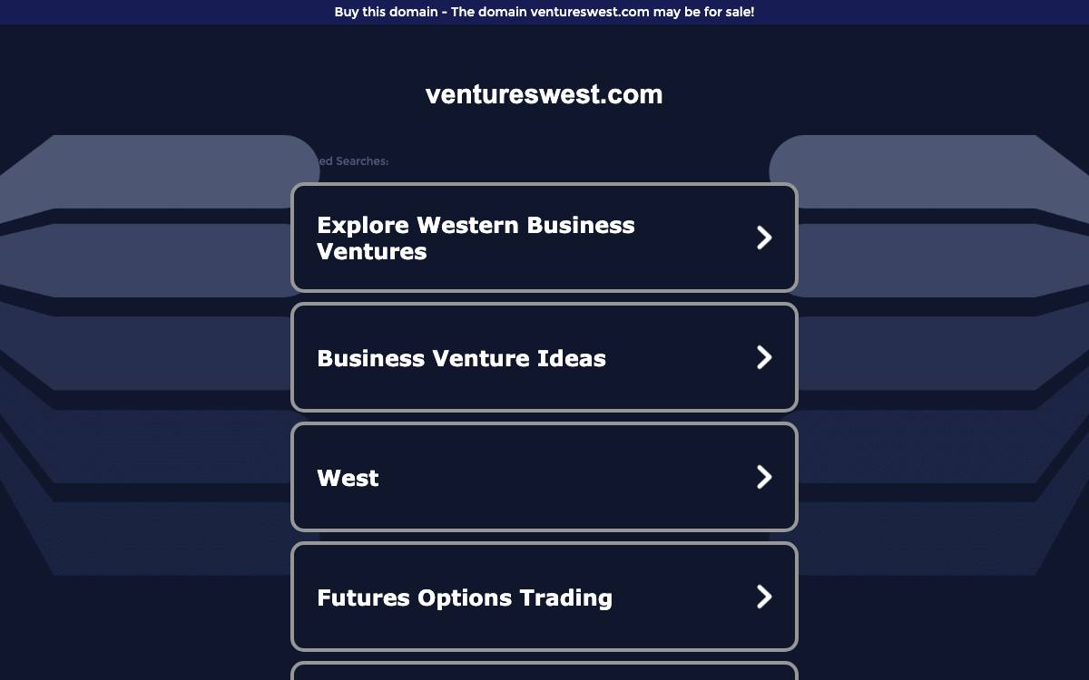 Ventures West website preview