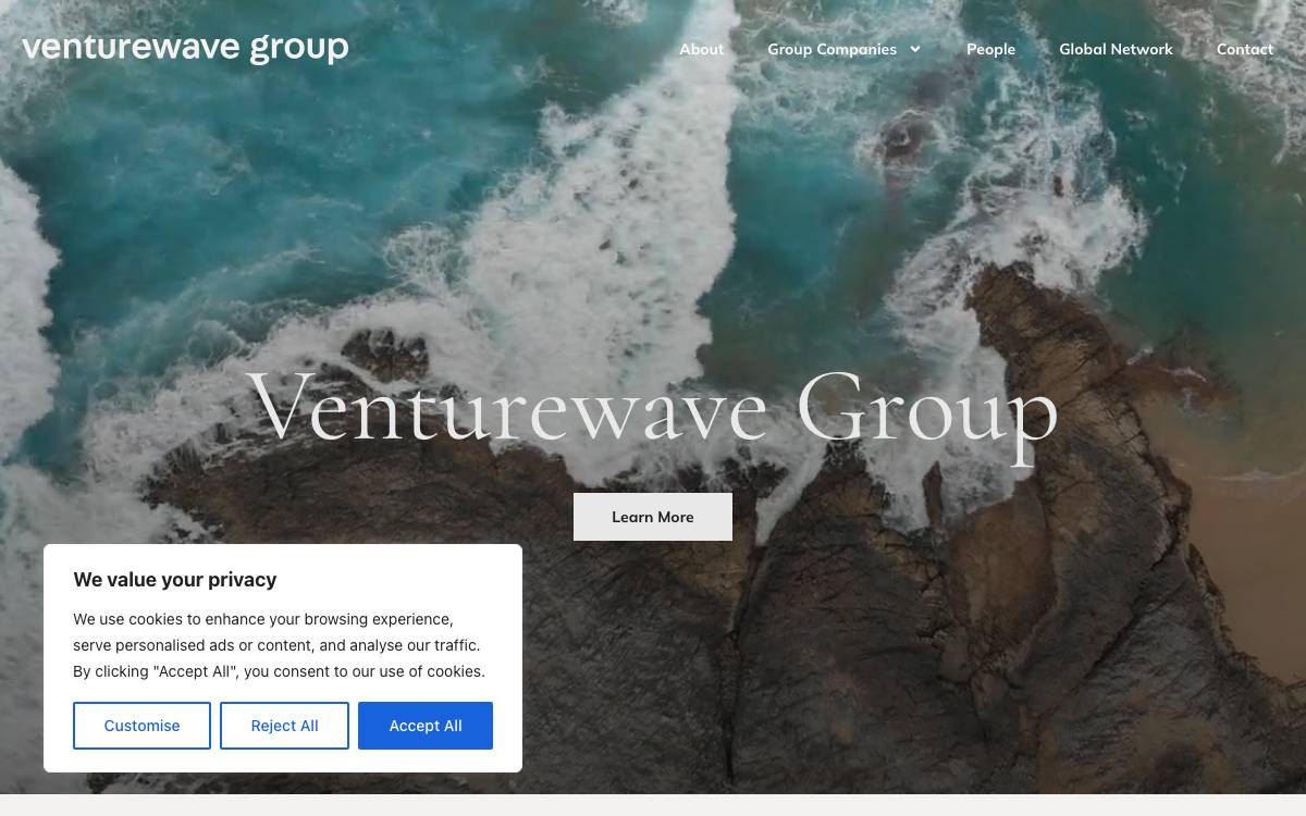 VentureWave Capital Ltd. website preview