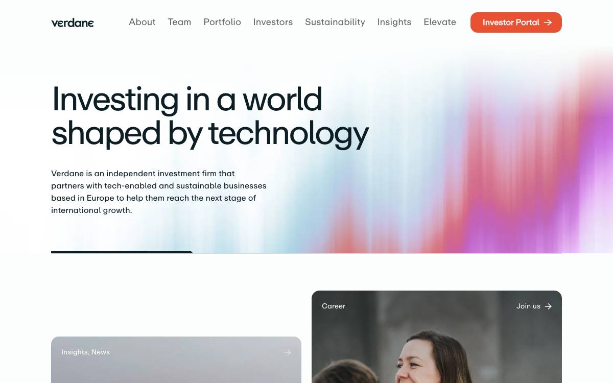 Verdane website preview