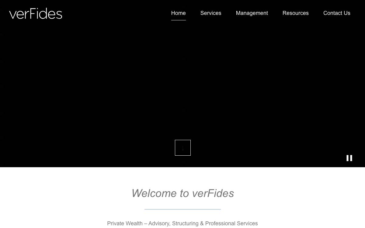 Verfides website preview