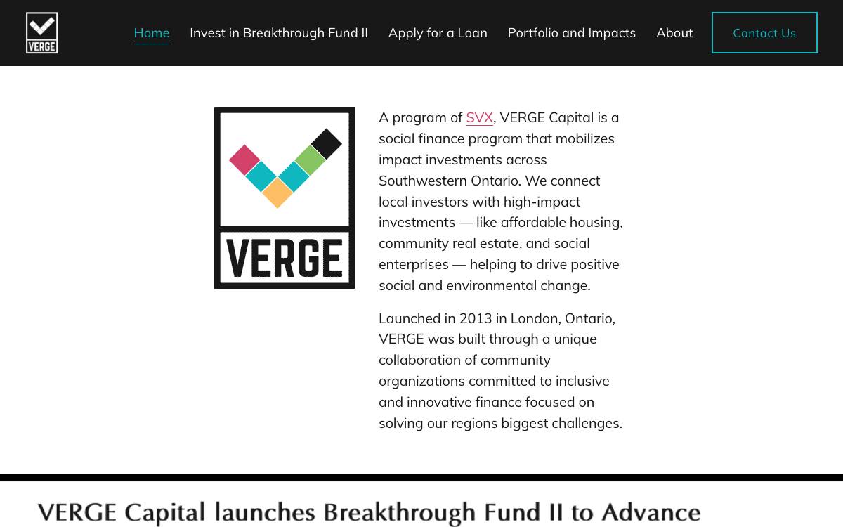 VERGE Capital website preview