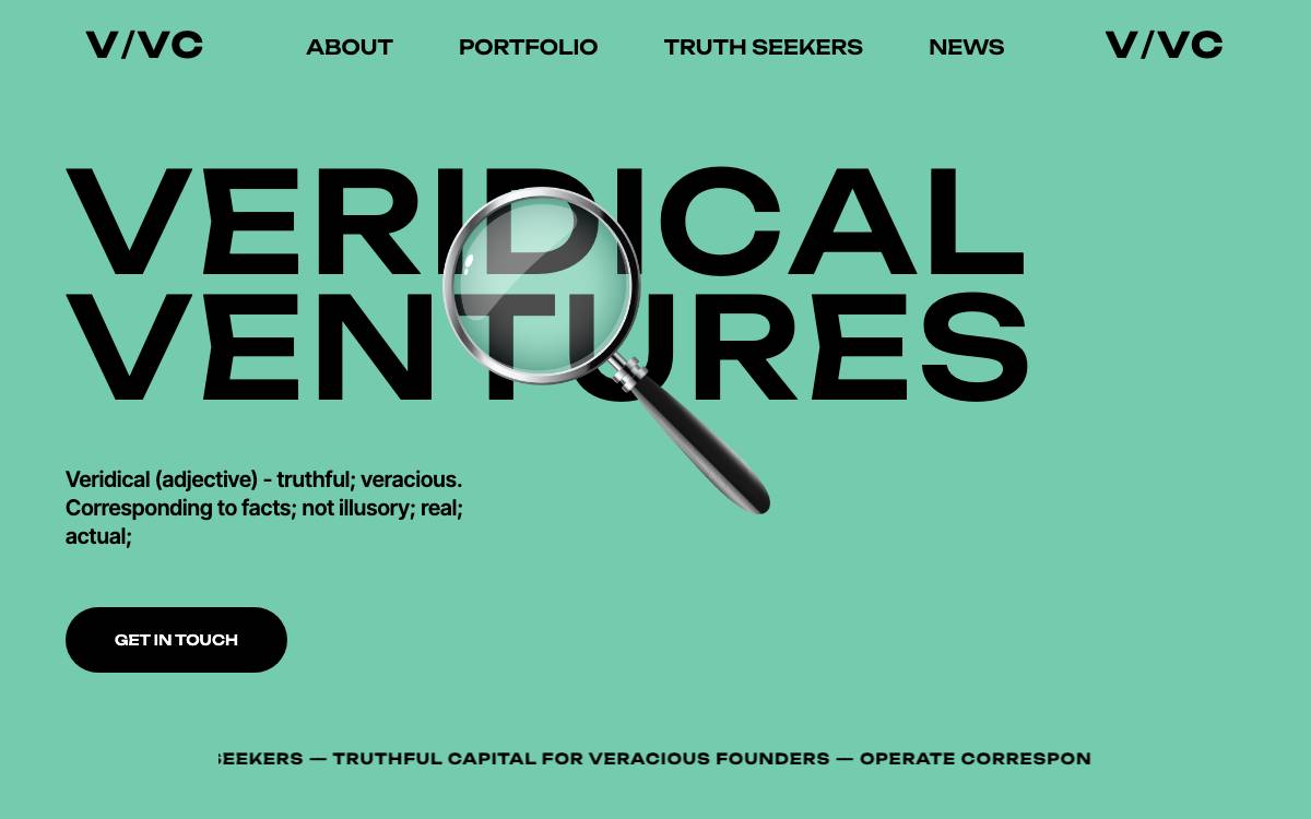Veridical Ventures website preview