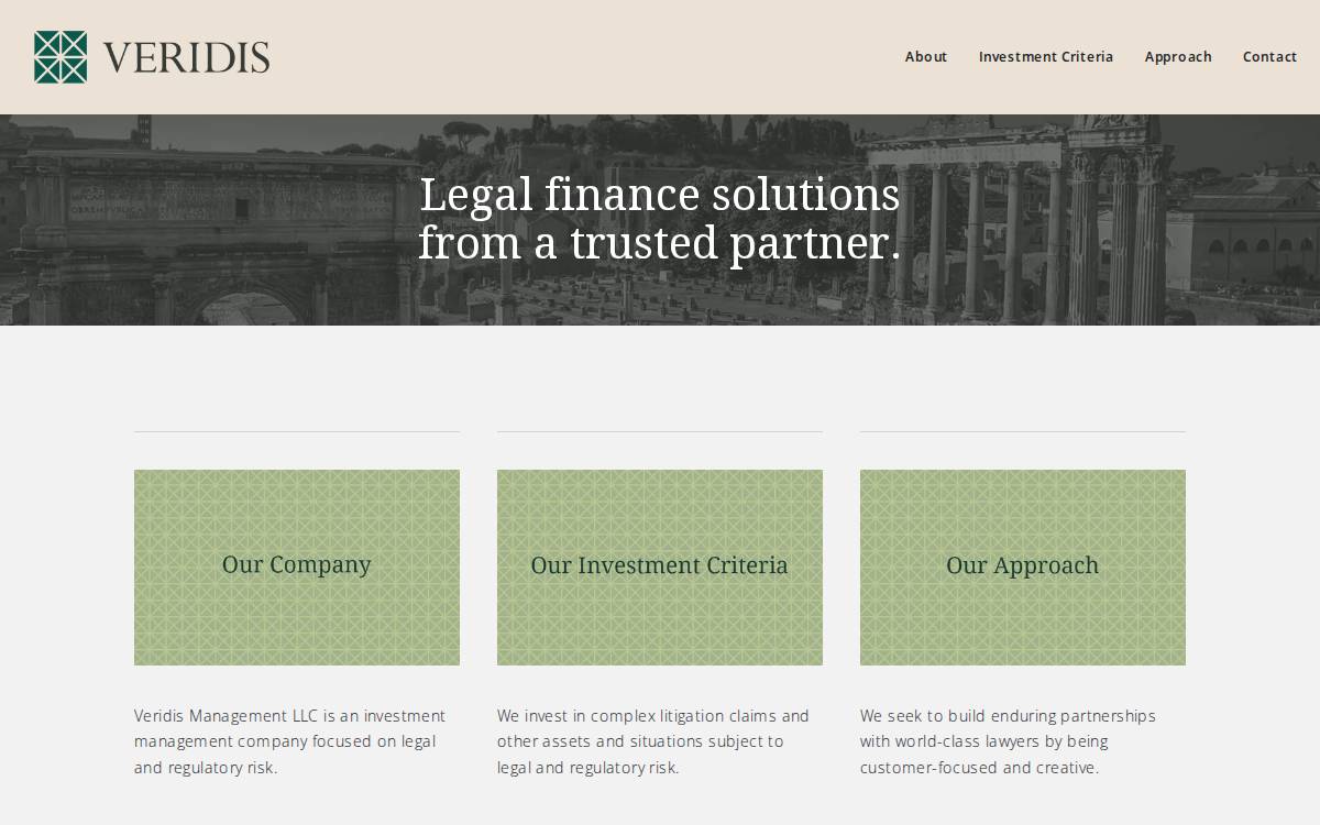 Veridis website preview