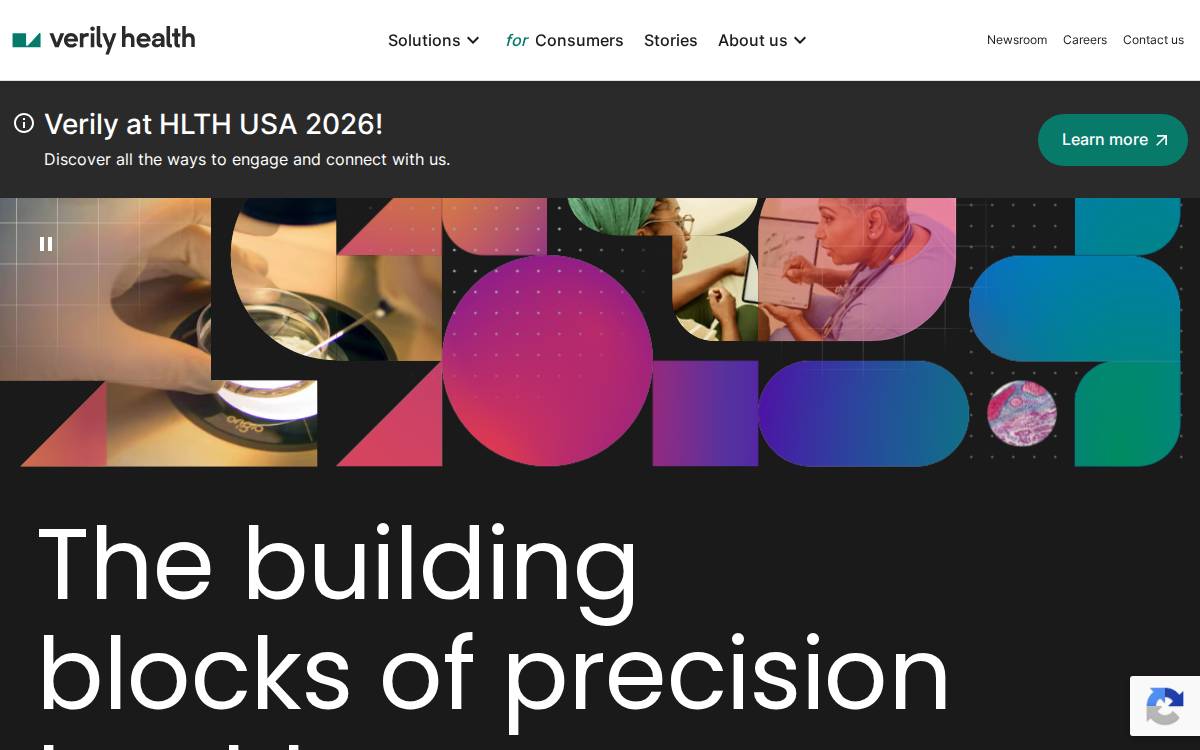 Verily Life Sciences website preview
