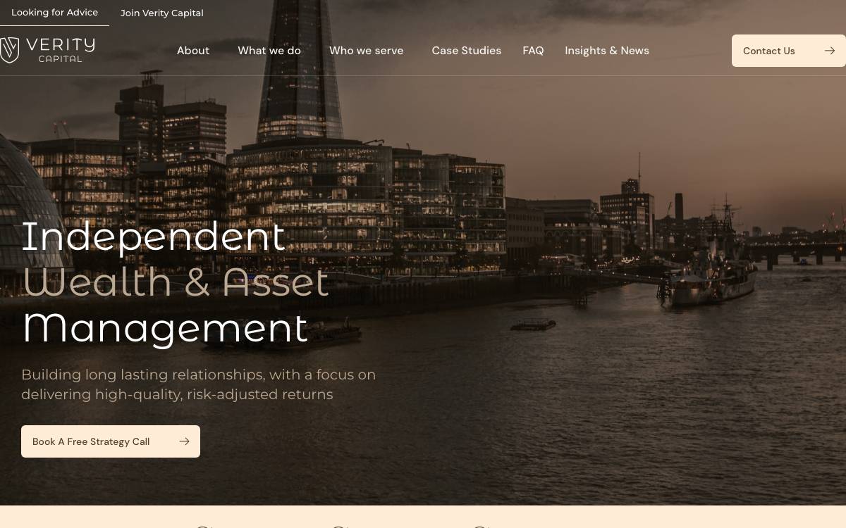 Verity Capital website preview