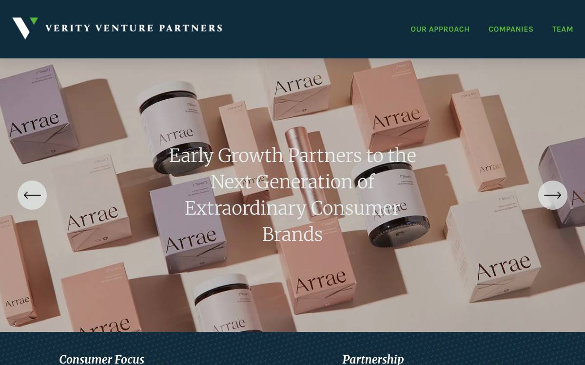 Verity Venture Partners website preview