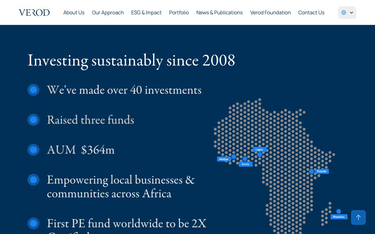Verod Capital Management website preview