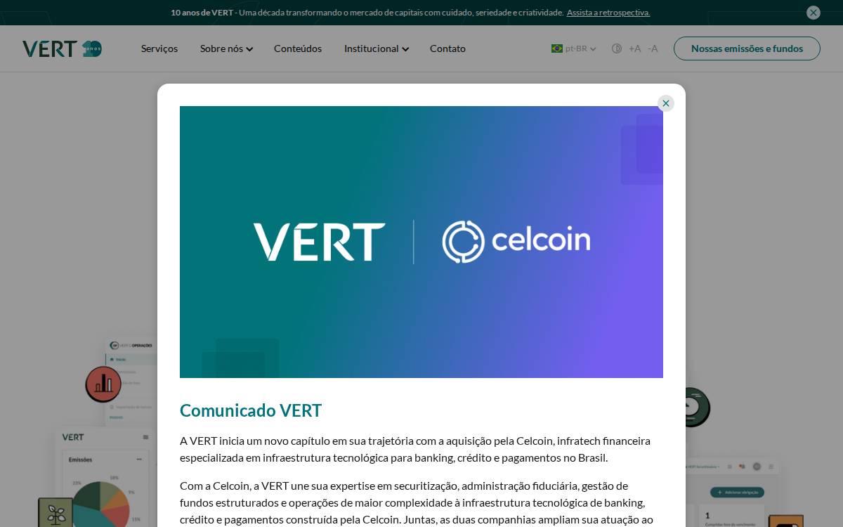VERT Capital website preview