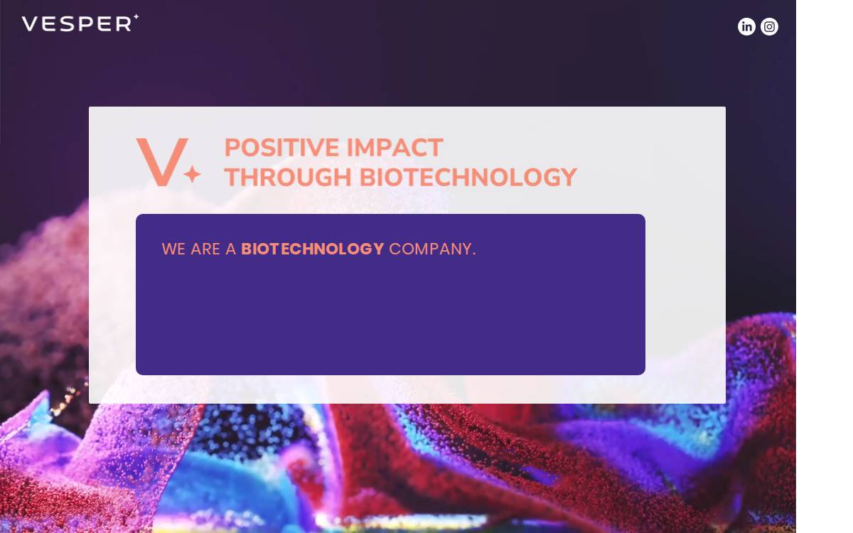 Vesper Ventures website preview