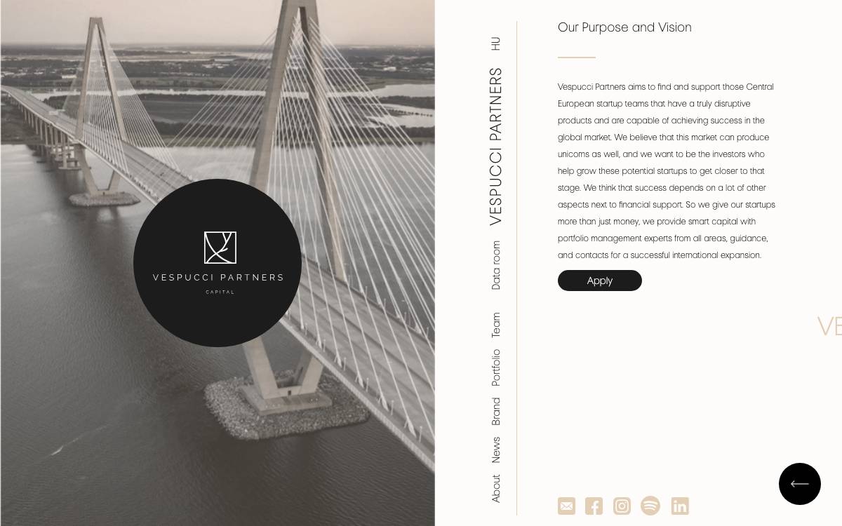 Vespucci Partners website preview