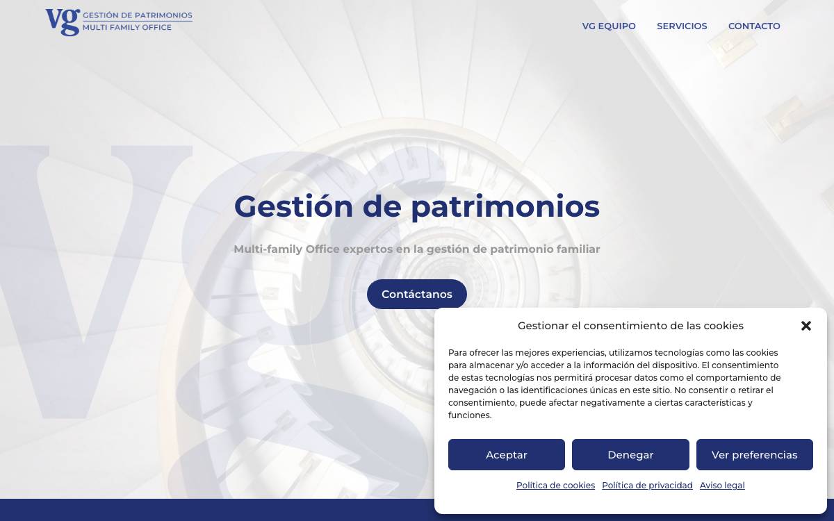 VG Patrimonial website preview