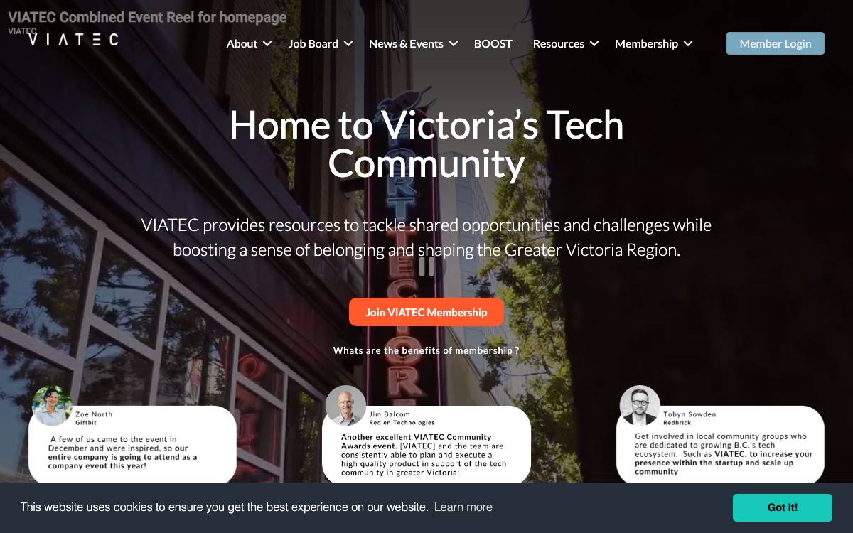 VIATEC website preview