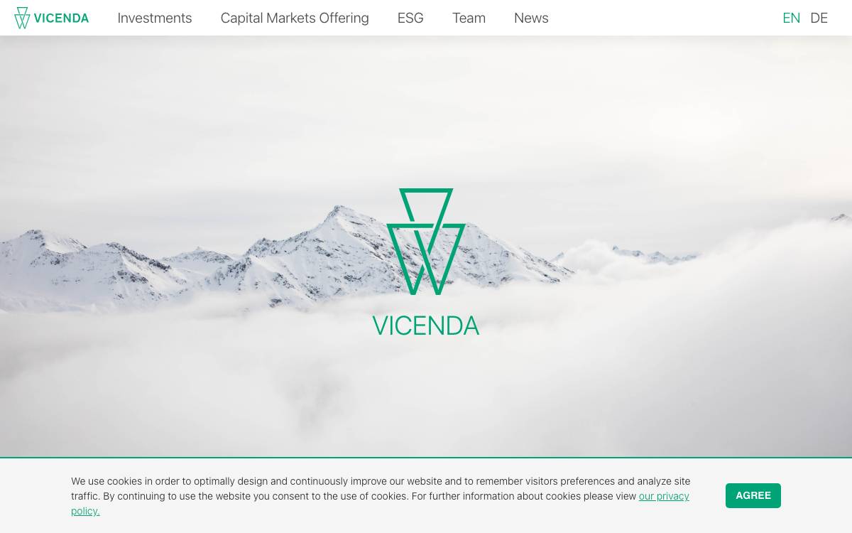 Vicenda Group AG website preview