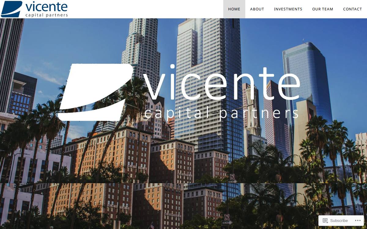 Vicente Capital Partners website preview
