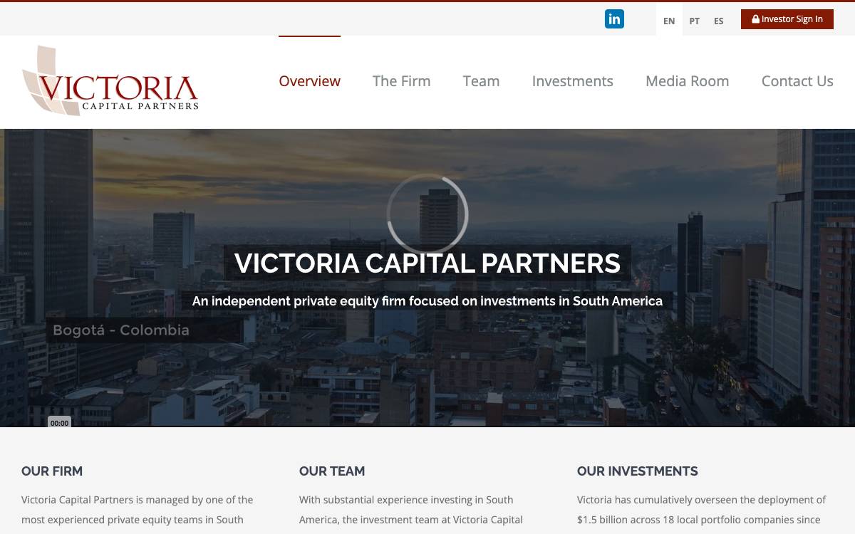 Victoria Capital website preview