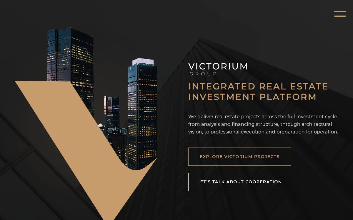 Victorium Capital website preview