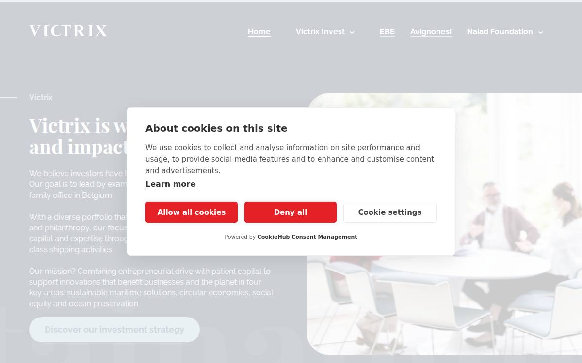 Victrix website preview