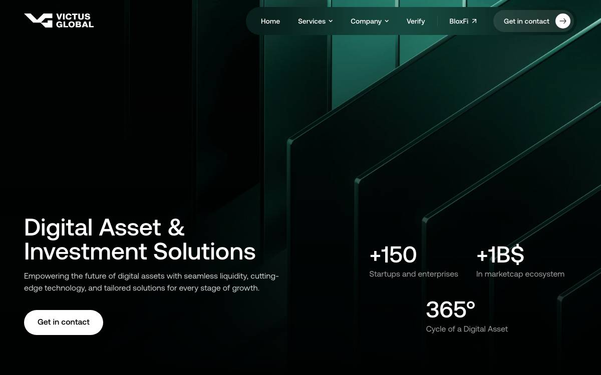Victus Capital website preview