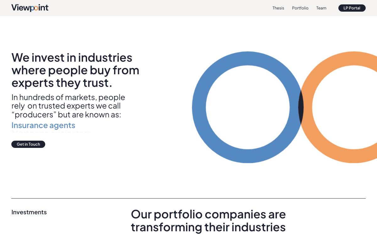 VIEWPOINT VENTURES website preview