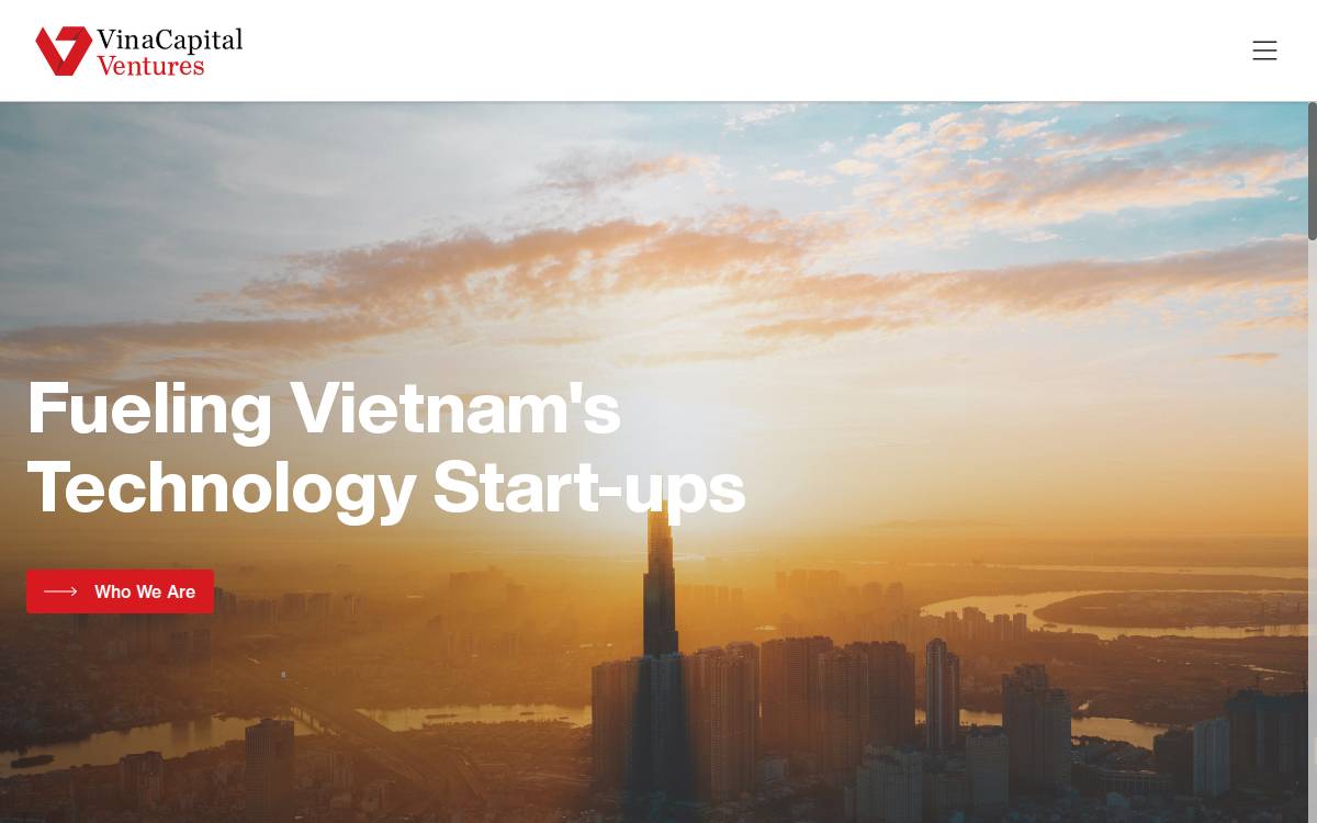 VinaCapital Ventures website preview