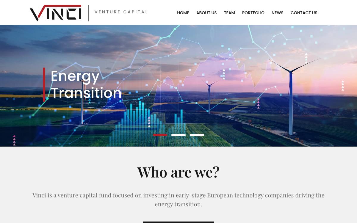 Vinci BV website preview