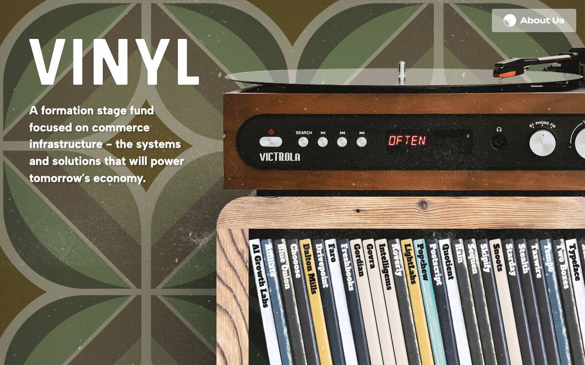 Vinyl Capital website preview