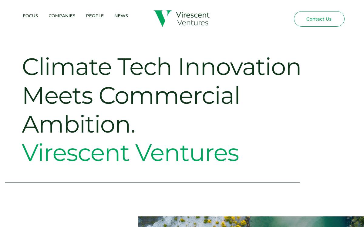 Virescent Ventures website preview