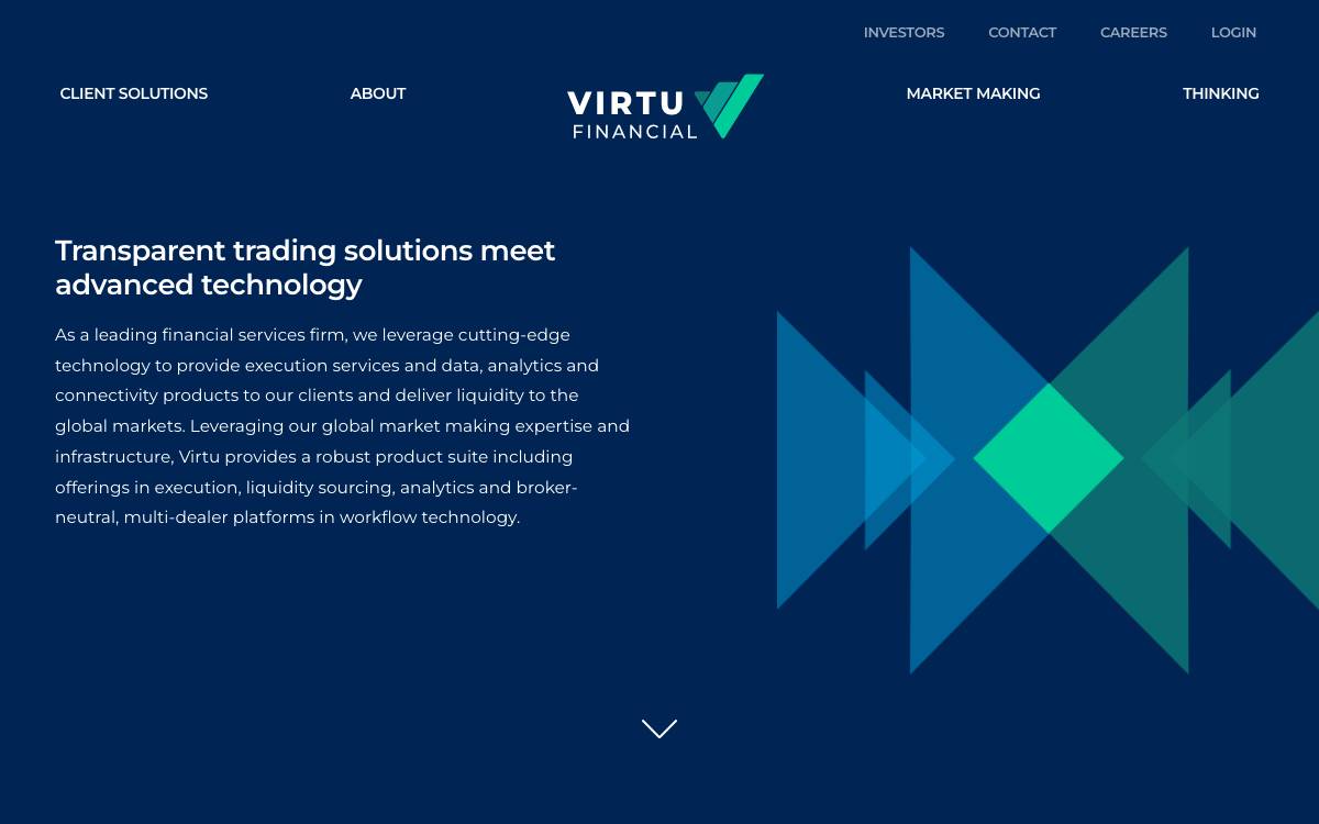 Virtu Financial website preview