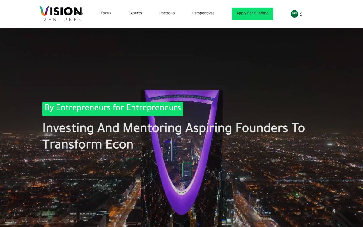 Vision Ventures website preview