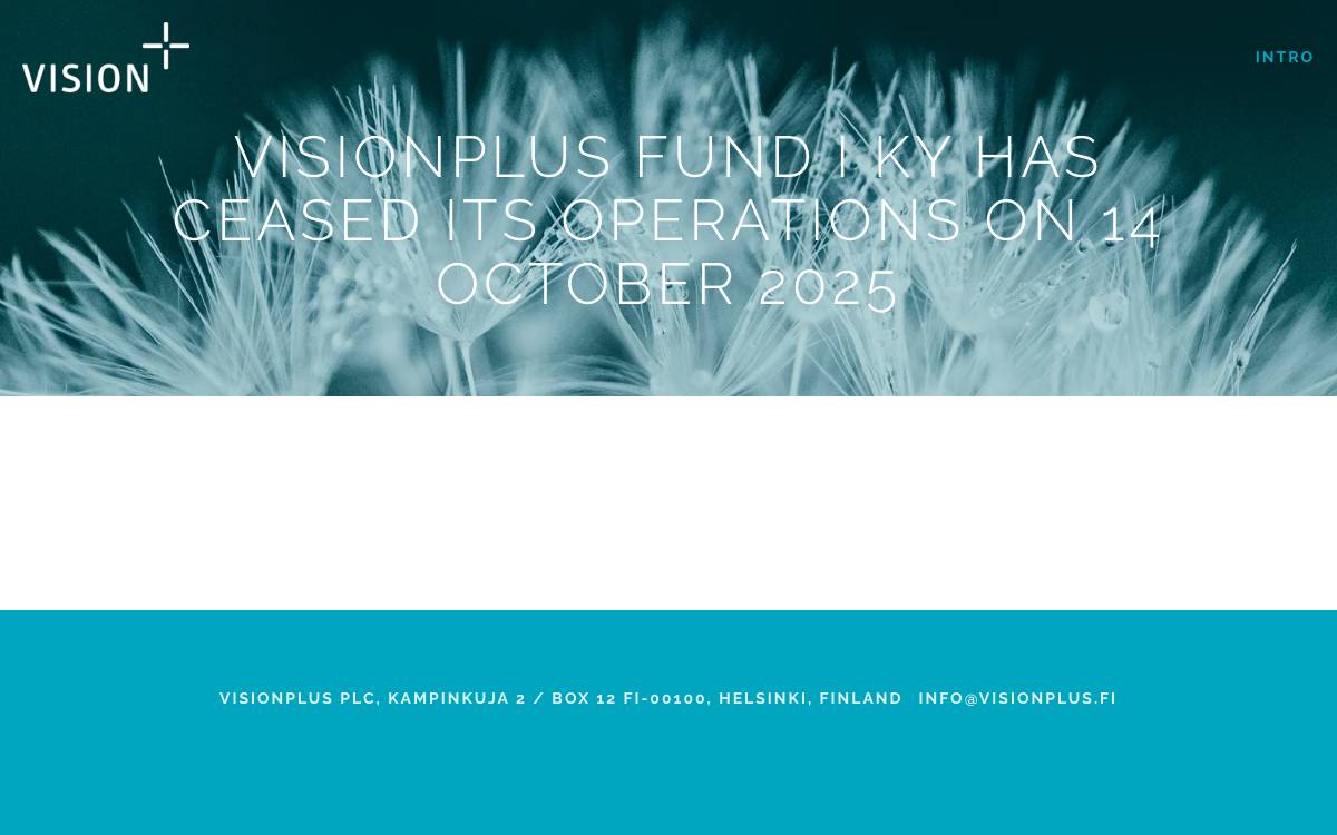Visionplus website preview