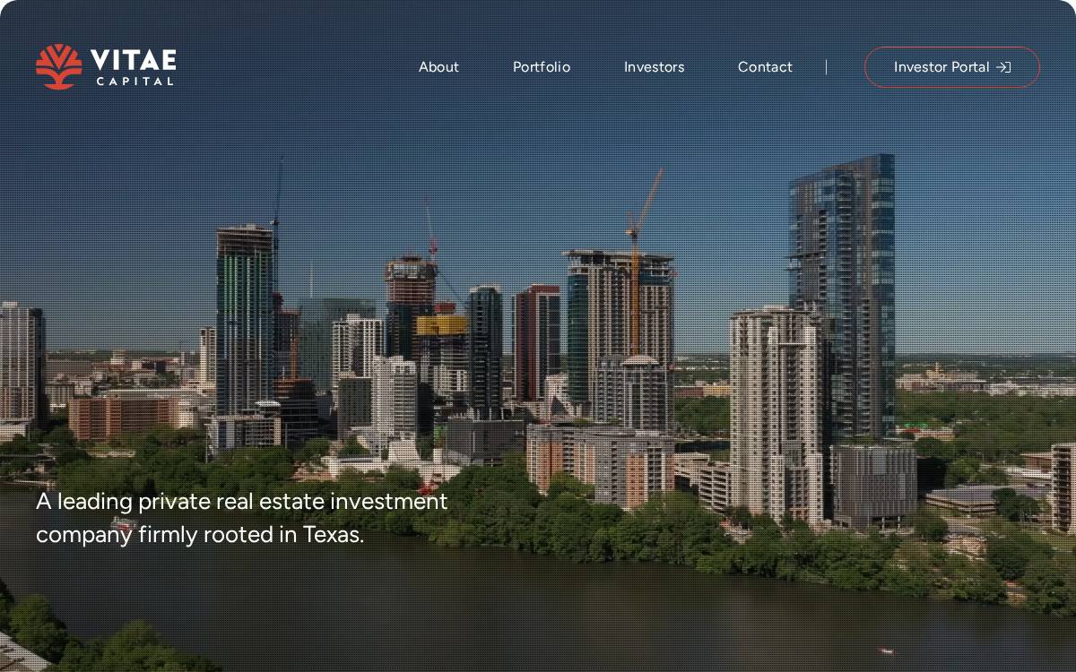 Vitae Capital website preview