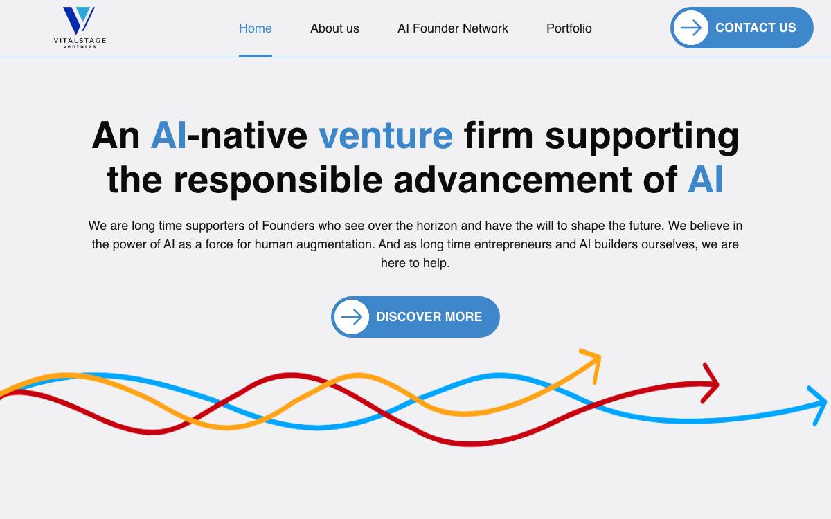 VitalStage Ventures website preview