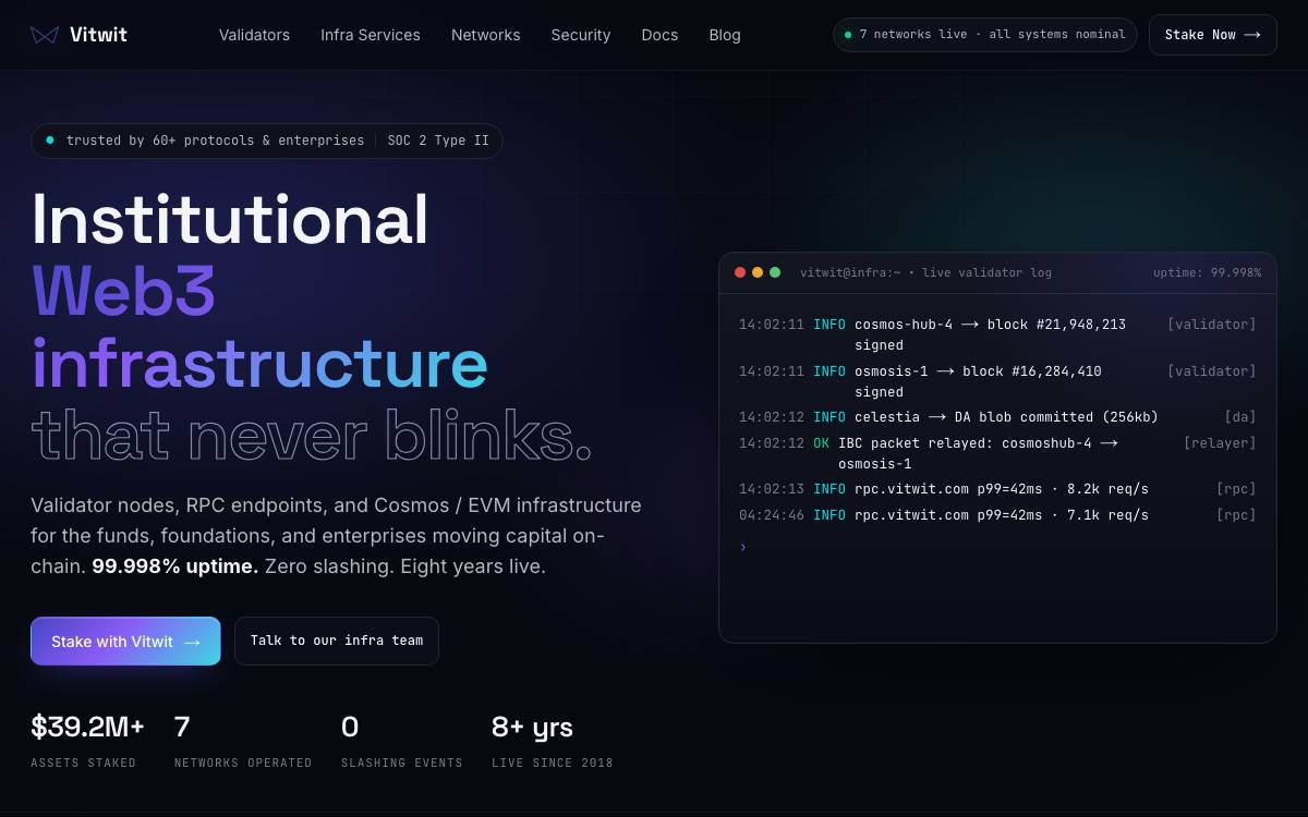 Vitwit website preview