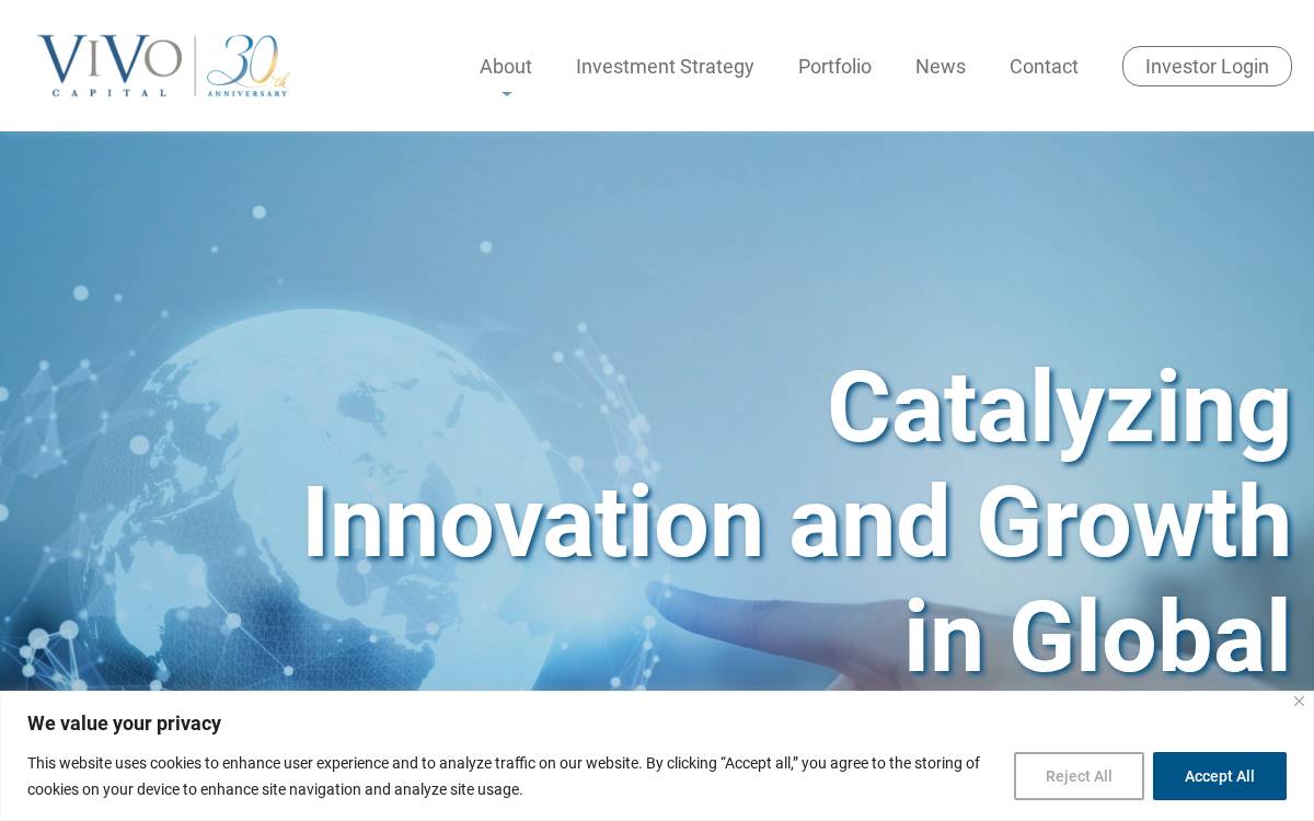 Vivo Capital website preview