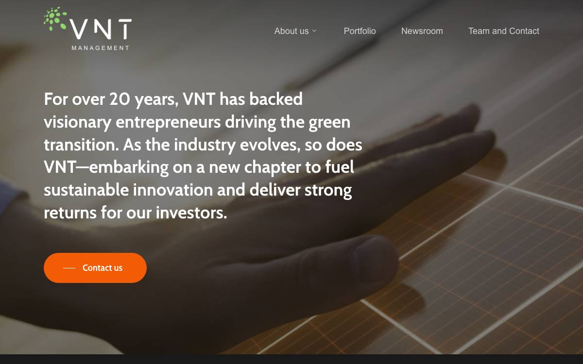 VNT Management website preview