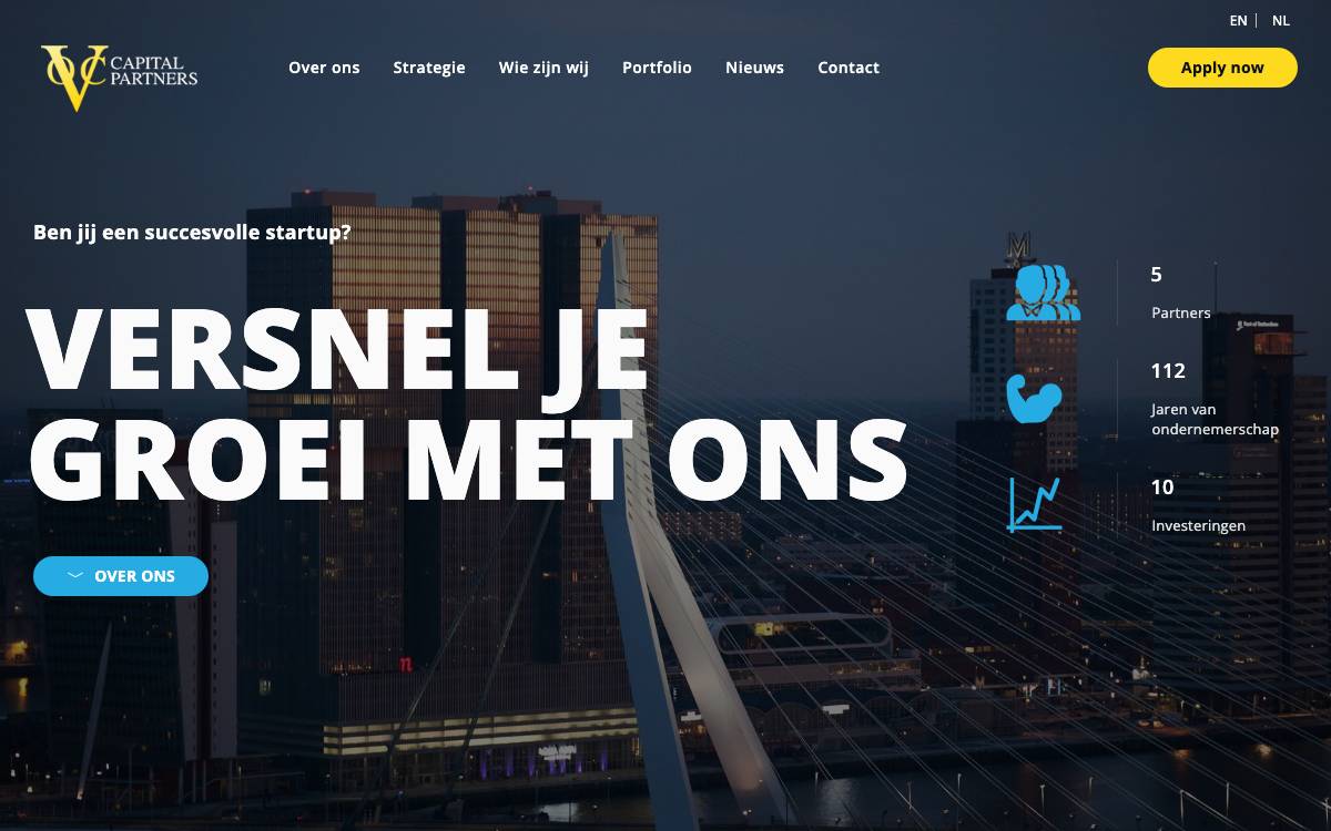 VOC Capital Partners B.V. website preview