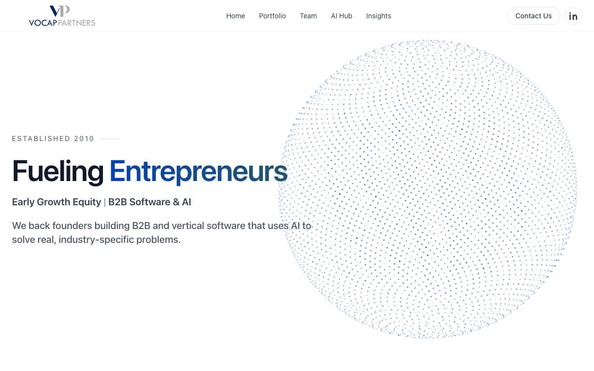 Vocap Partners website preview