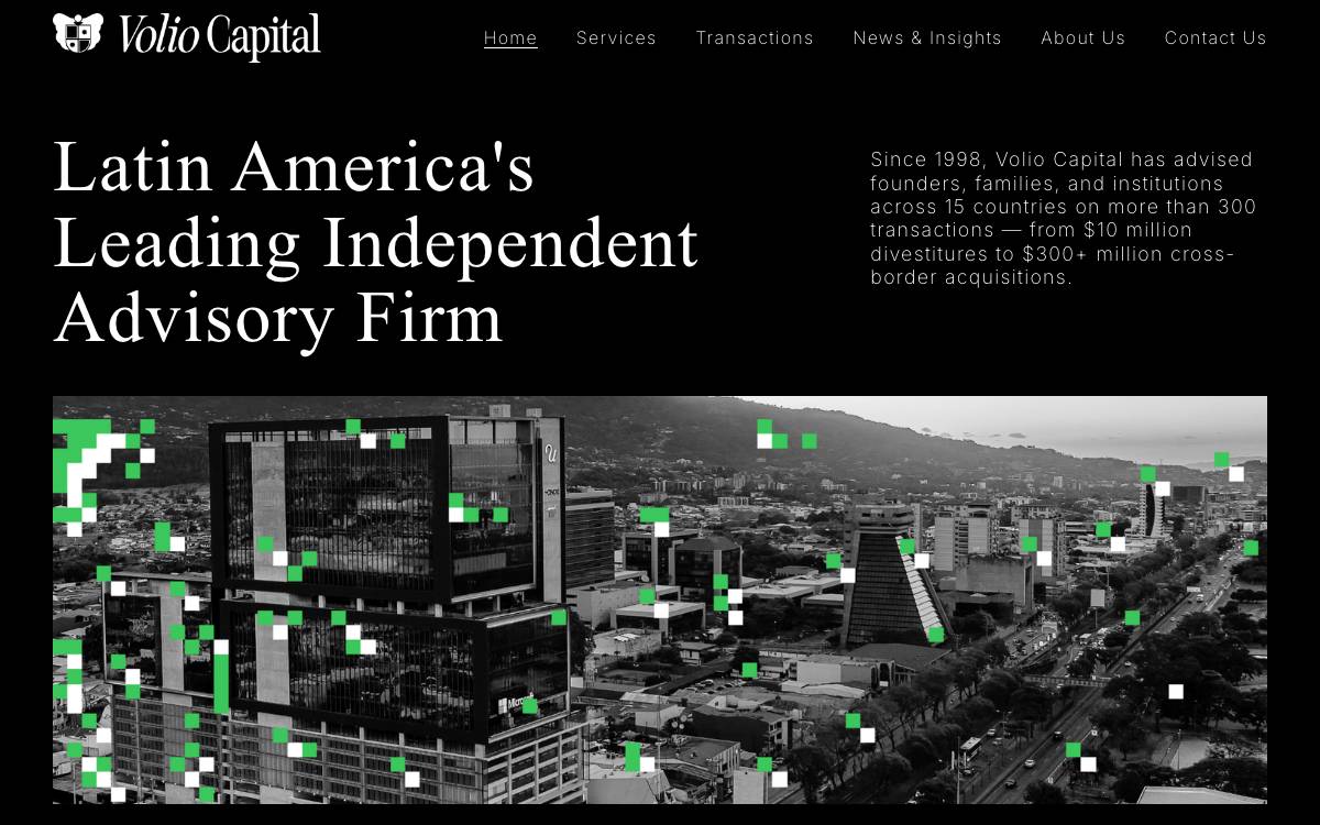 Volio Capital website preview