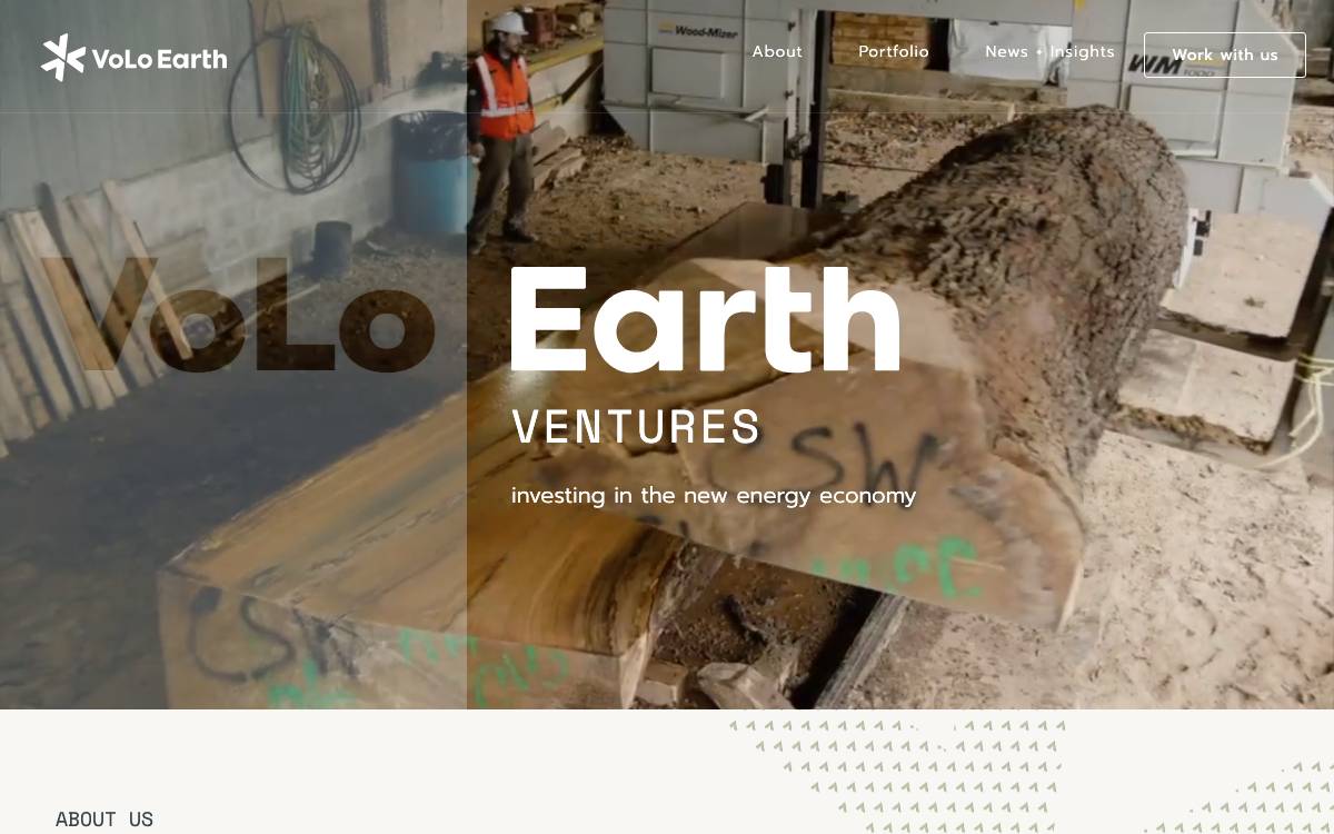 VoLo Earth Ventures website preview