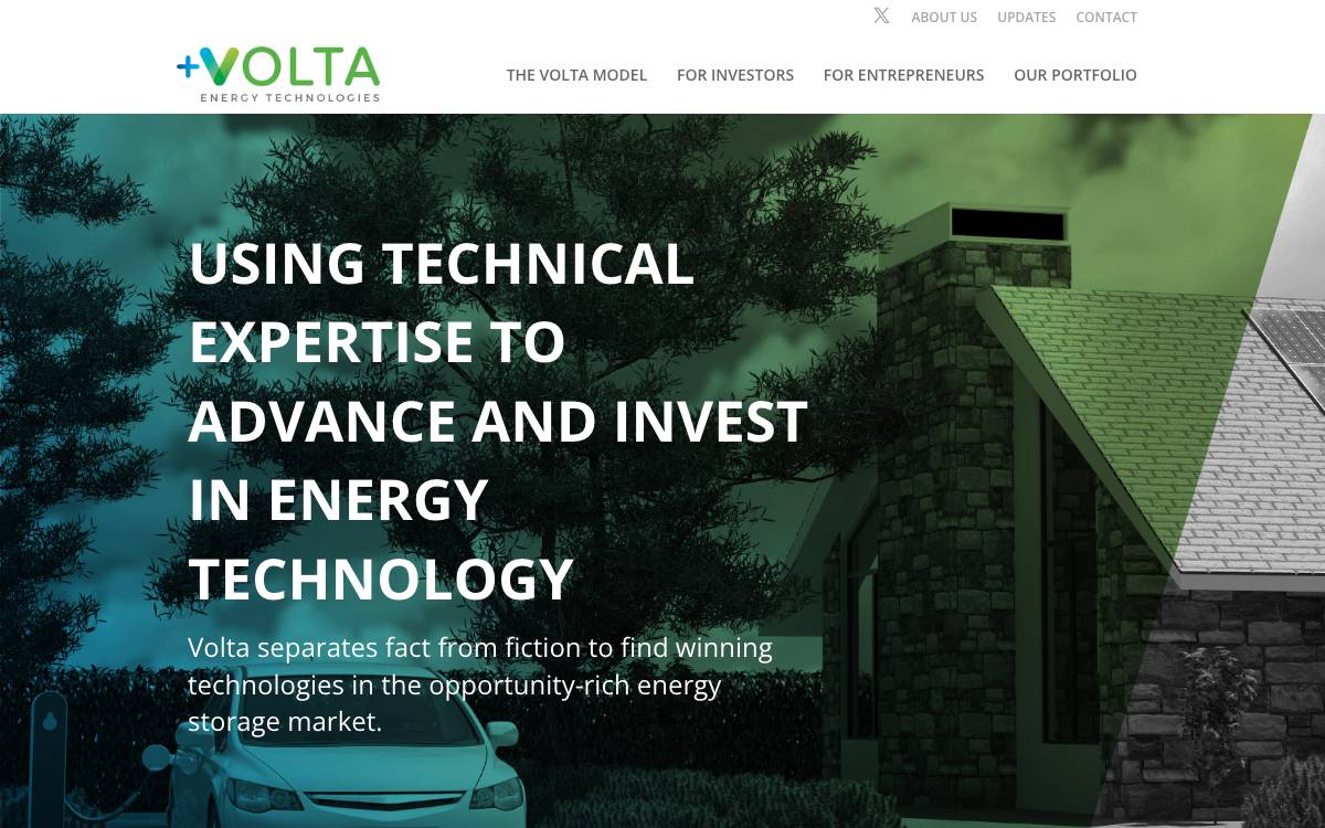 Volta Energy Technologies website preview