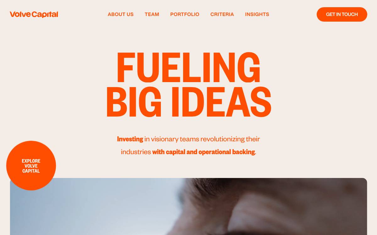 Volve Capital website preview