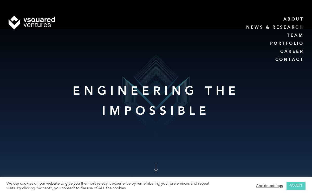Vsquared Ventures website preview