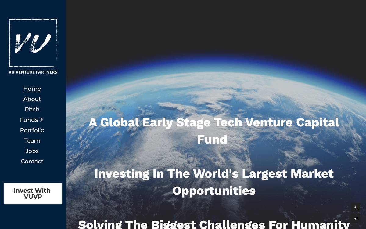 VU Venture Partners website preview