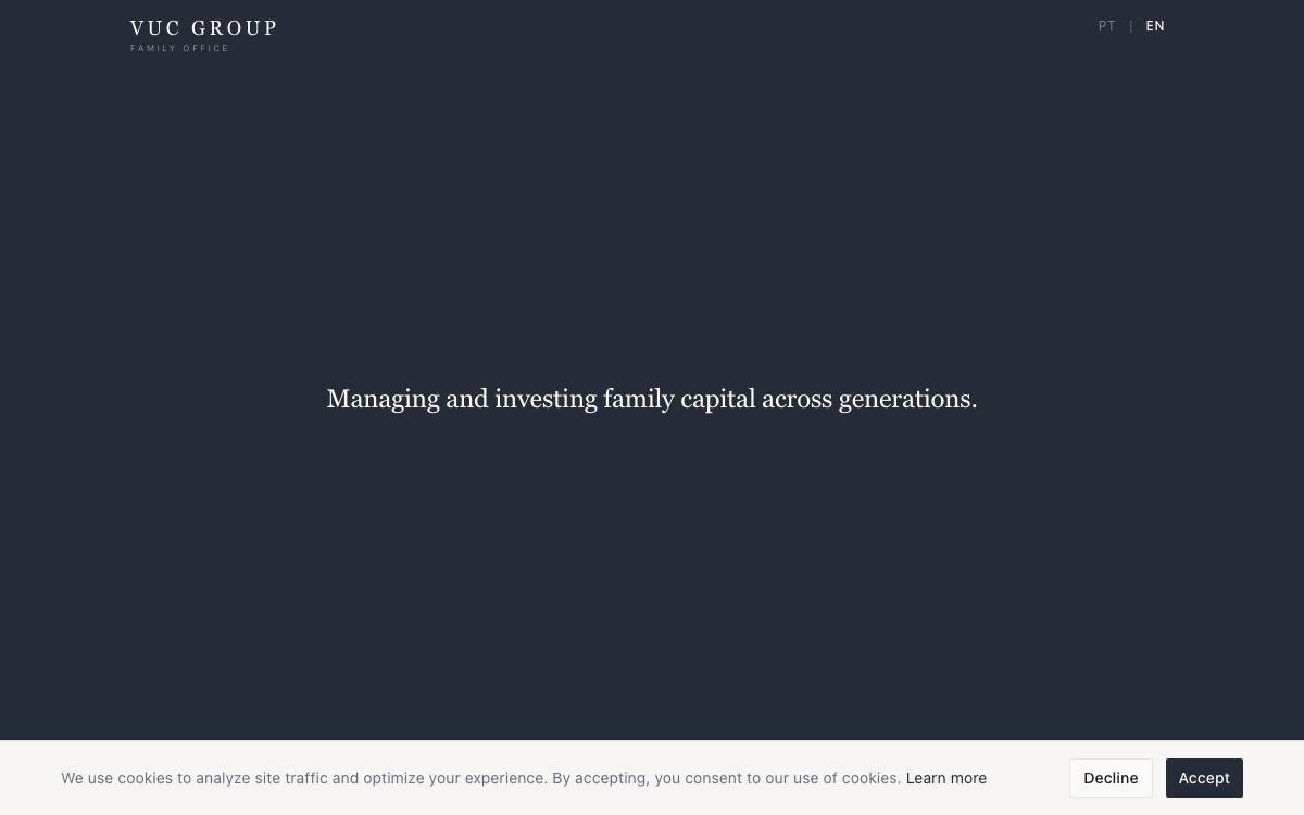 VUC Group website preview