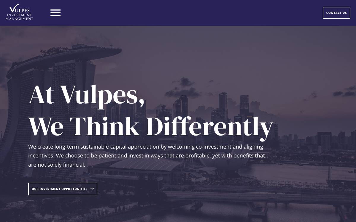 Vulpes Investment Management website preview